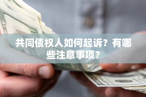 北京共同债权人如何起诉？有哪些注意事项？